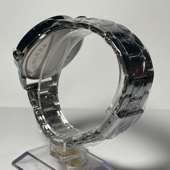 Arizona Cardinals NFL Team Logo Men's Stainless-Steel Silver Watch NEW - Picture 5 of 9